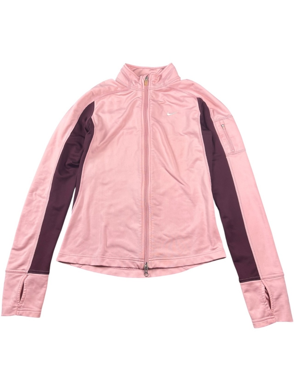 Nike Y2K Pink Full Zip Running Jacket